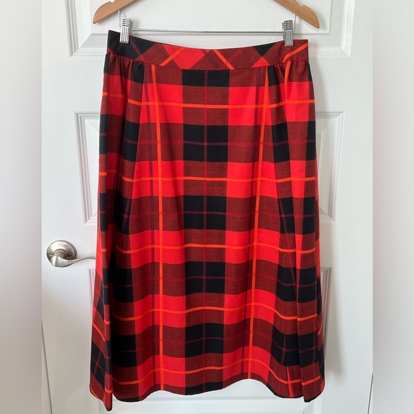 NWT KATE SPADE ♠️ Plaid Skirt SZ 12 - Picture 1 of 3